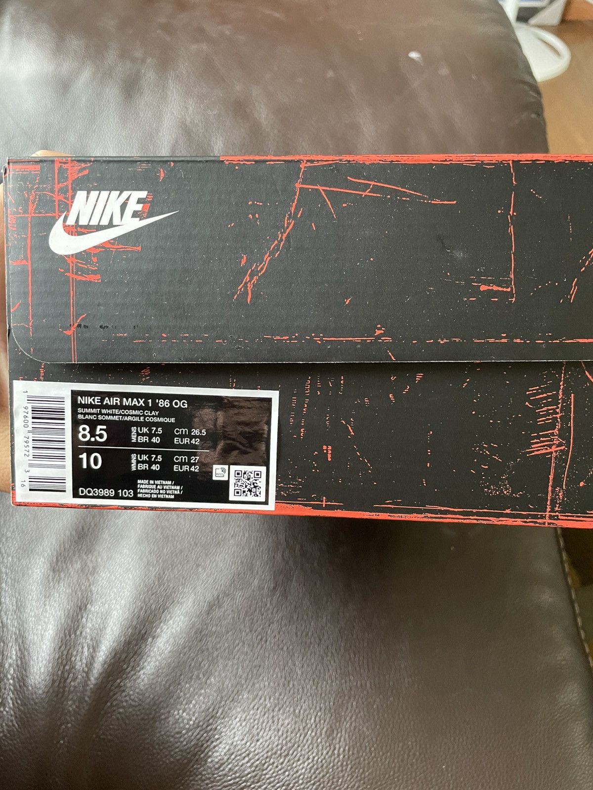 Nike Nike Air Max 1 ‘86 OG Cosmic Clay Size US 8.5 / EU 41-42 - 9 Thumbnail