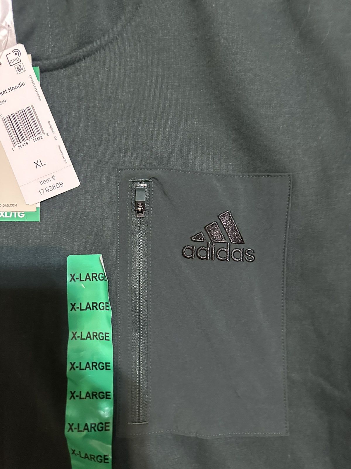 Adidas Vintage Adidas kangaroo pockets hoodie 00s size XL Size US XL / EU 56 / 4 - 2 Thumbnail