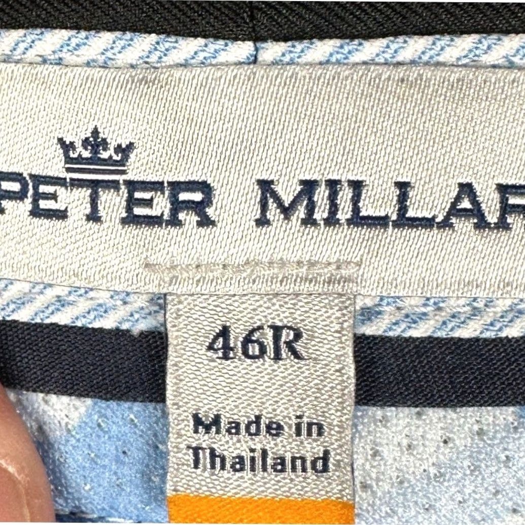 Peter Millar Peter Millar Shorts Mens 46 Black Golf Flat Front Athletic Moisture Wicking Pockets 100% Polyester Casual Activewear Big & Tall Size US 30 / EU 46 - 3 Thumbnail