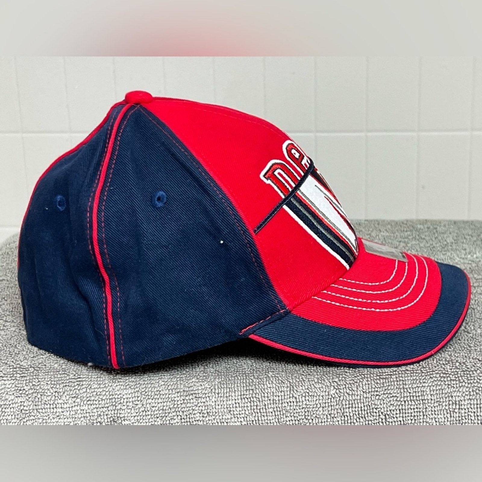 Reebok New Jersey Nets Vtg 90s Fitted Hat Cap All Over Print NWT Size ONE SIZE - 2 Thumbnail