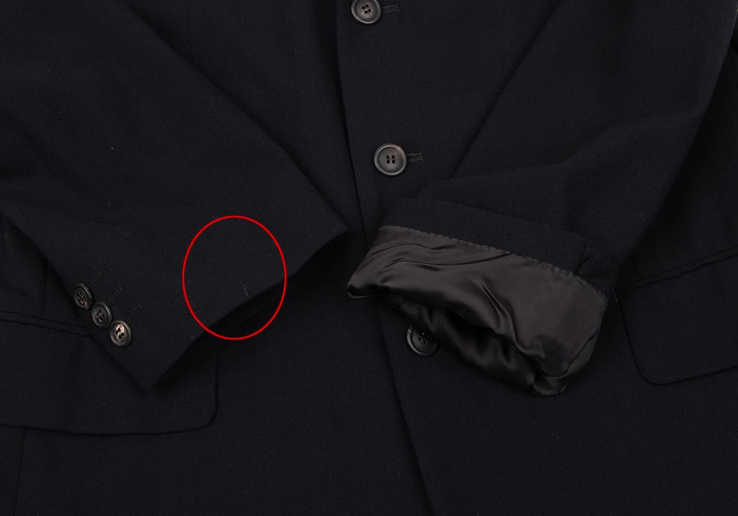 Issey Miyake Wool 3-Button Jacket in Navy Blue Size US L / EU 52-54 / 3 - 7 Thumbnail
