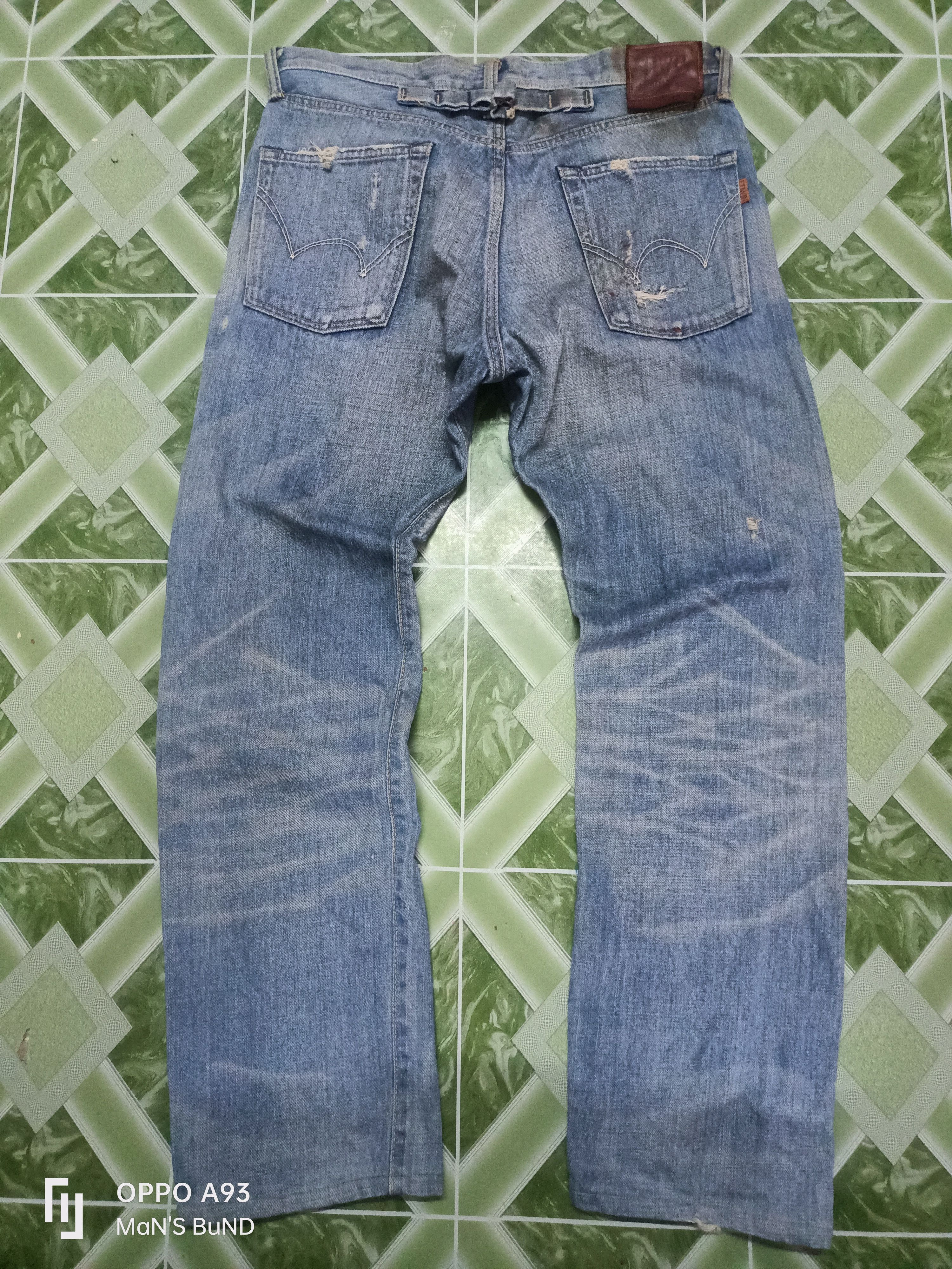 Edwin × Vintage Distressed EDWIN 505 zx Selvedge Size US 32 / EU 48 - 12 Thumbnail