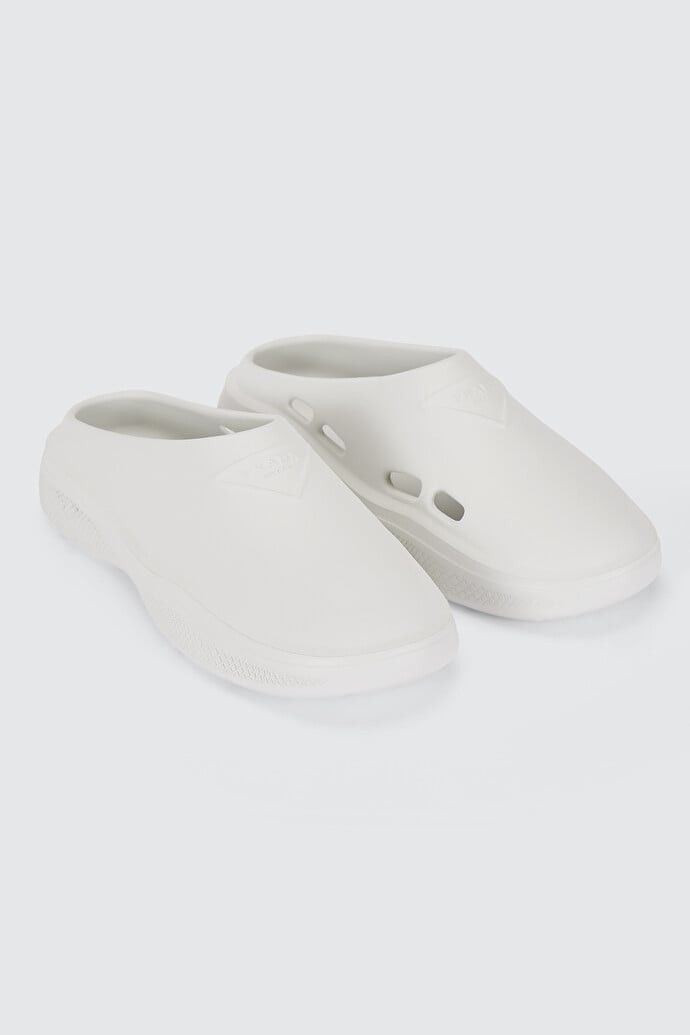 foam rubber mules white