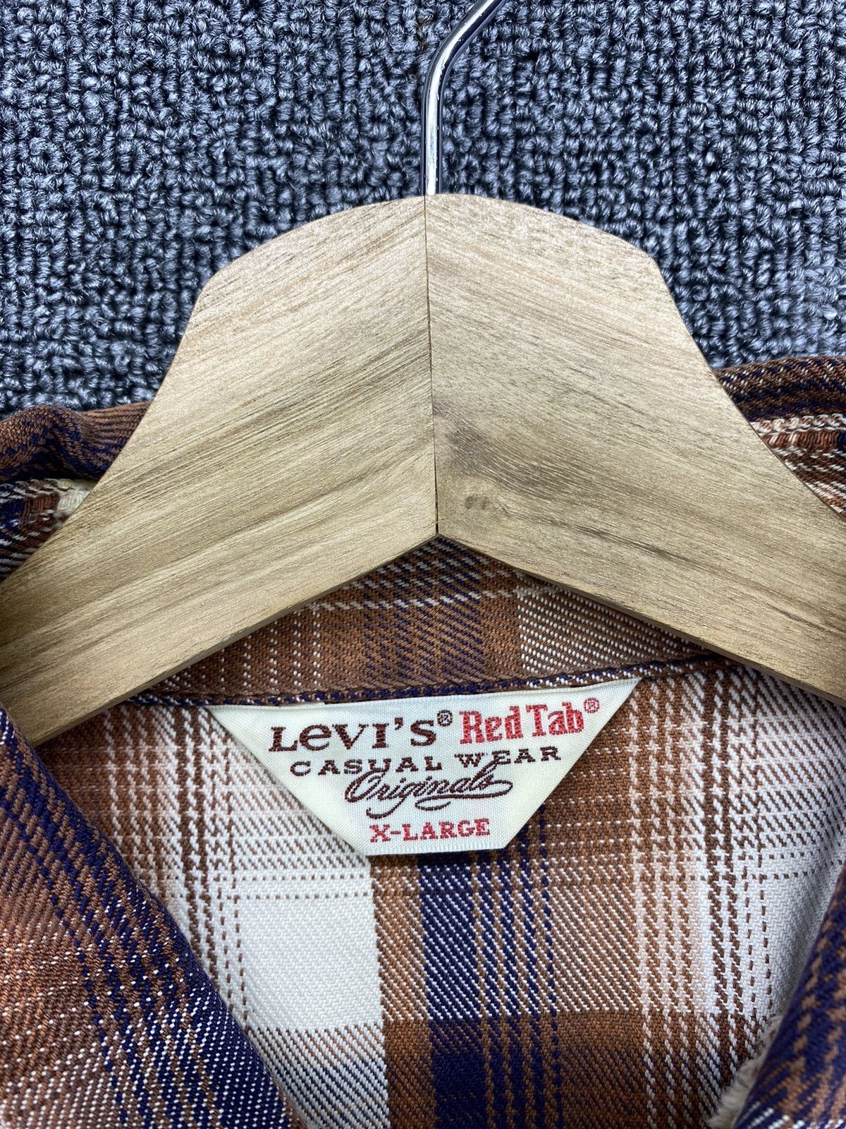 Levi's Vintage Levis Red Tab’s Classic Shadow Plaids Flannel Size XL / US 12-14 / IT 48-50 - 11 Thumbnail