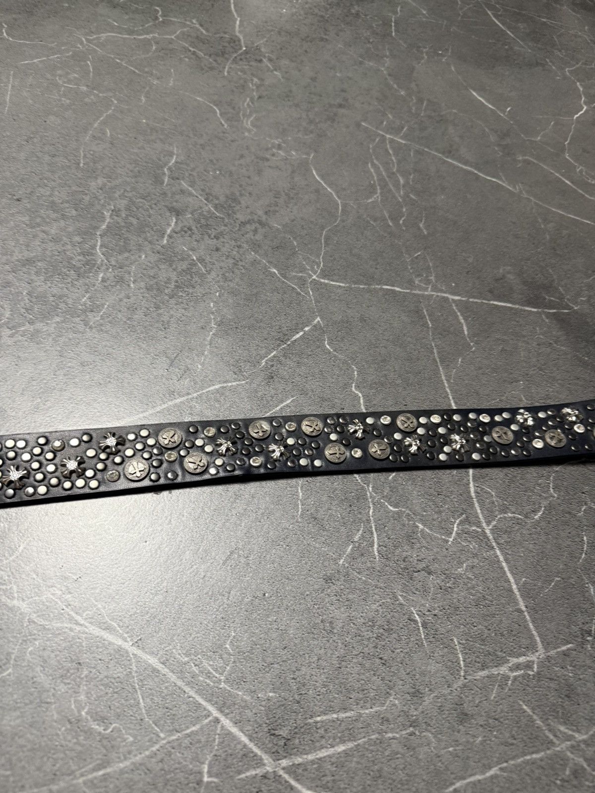 Vintage 90’s drip like Chrome Hearts leather black belts Size ONE SIZE - 8 Thumbnail