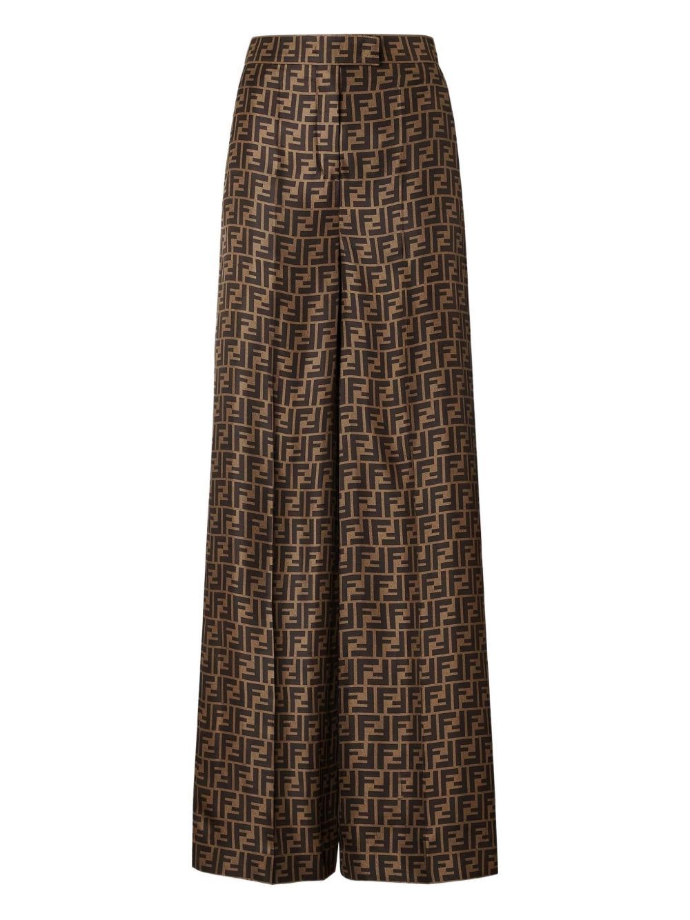 Fendi FF SILK WIDE-LEG TROUSERS Size 27" / US 4 / IT 40 - 1 Thumbnail