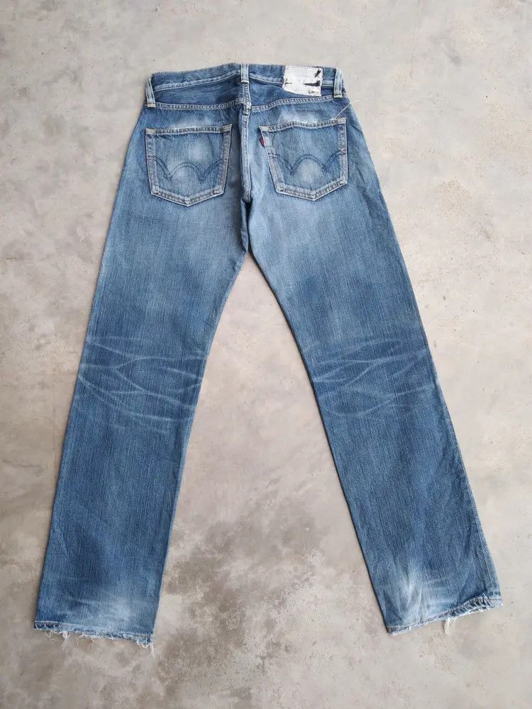 Japanese Brand Vintage Edwin Distressed Jeans 30x32 Size US 30 / EU 46 - 2 Thumbnail