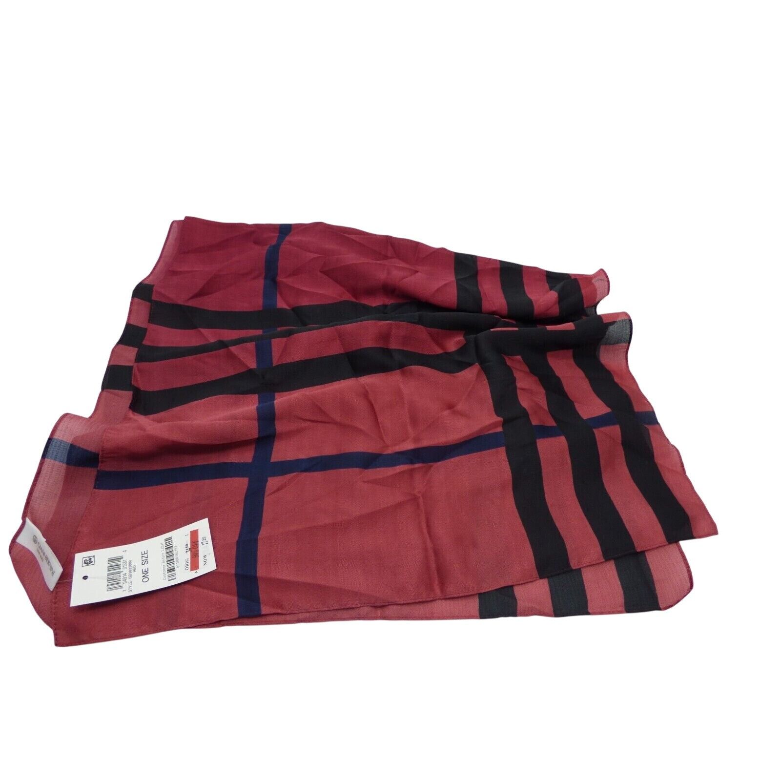 Giani Bernini Giani Bernini Ombré Plaid Oblong Scarf, OS, Red Size ONE SIZE - 6 Thumbnail