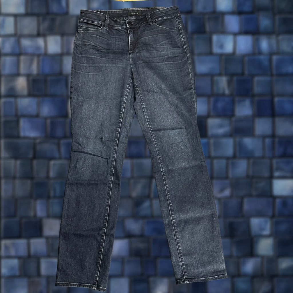 Ann Taylor Ann Taylor Jeans Womens 10 The Skinny Curvy Fit Dark Wash Cotton Stretch Pockets Size 30" / US 8 / IT 44 - 1 Thumbnail