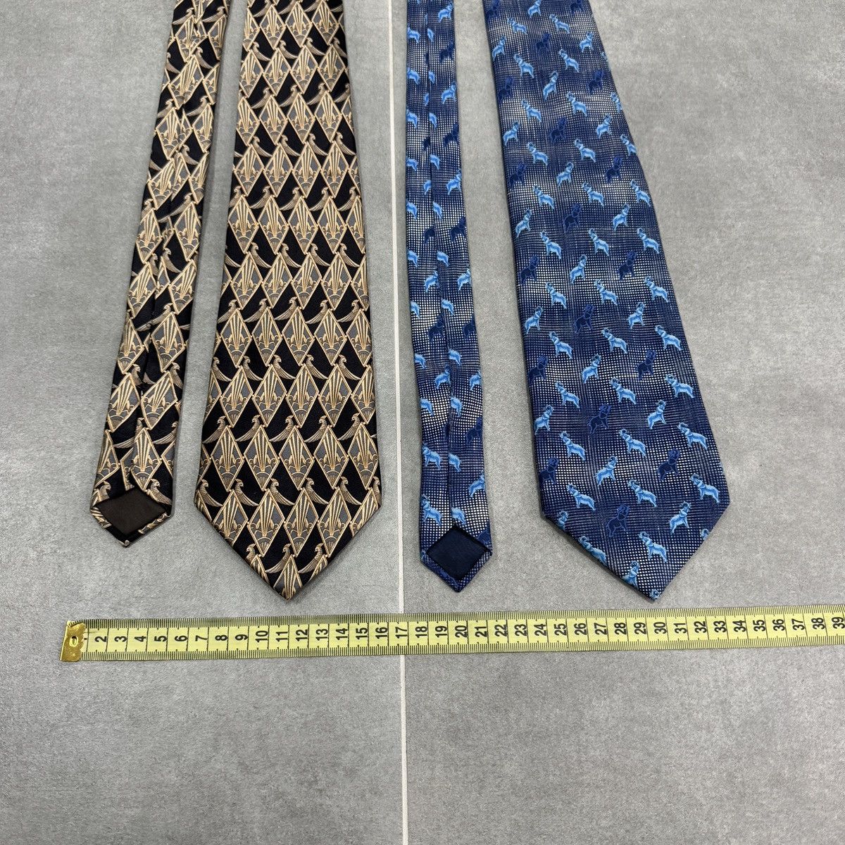 Lanvin × Vintage Vintage Lanvin Paris Silk Ties x2 Size ONE SIZE - 2 Thumbnail