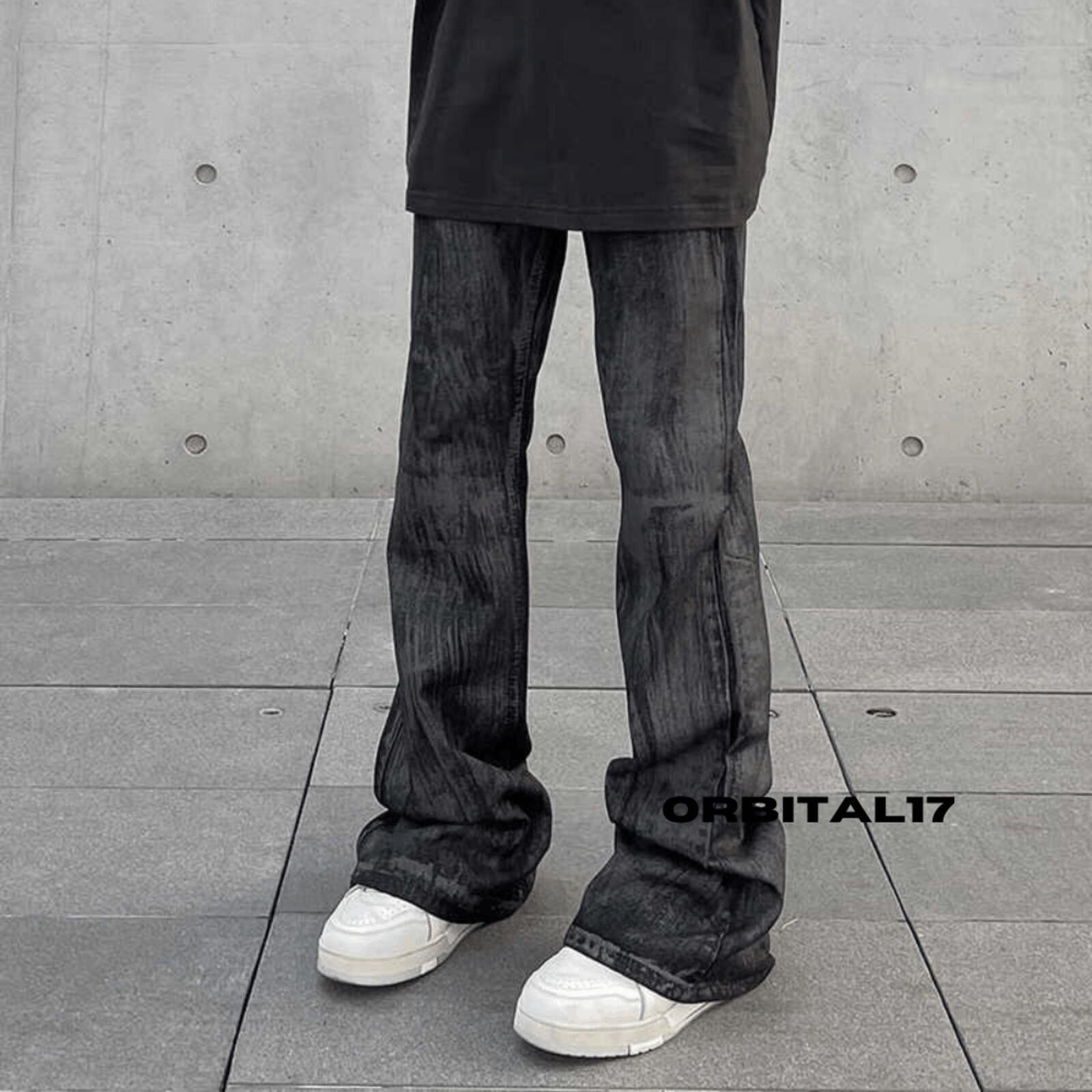 Other Washed Stacked Flared Denim Jeans Size US 32 / EU 48 - 1 Thumbnail
