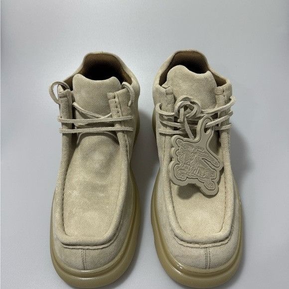 Burberry Burberry Creeper Mid Lace-Up Boots Clay Tan Suede Men’s EU 4 Size US 11 / EU 44 - 2 Thumbnail