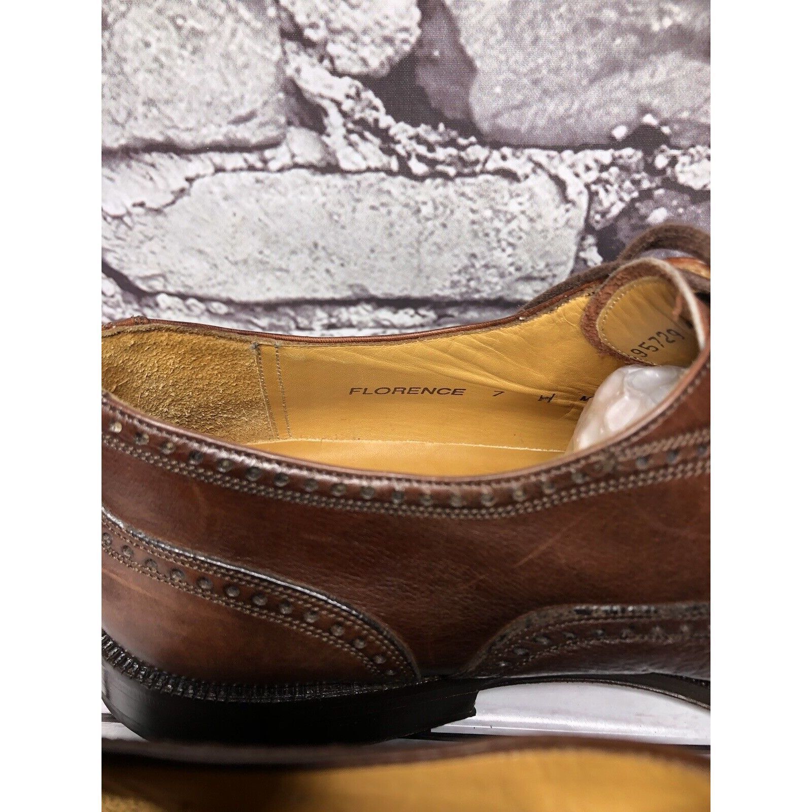 Mezlan Mezlan Florence Coffee Brown Leather Pebbled CapToe Oxford S Size US 7 / EU 40 - 14 Thumbnail