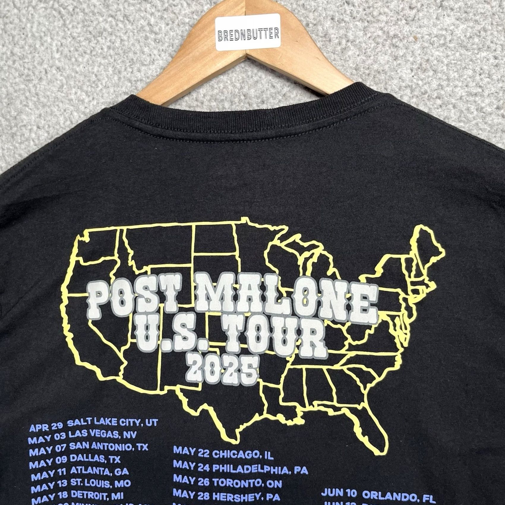 CO Post Malone Shirt Mens M US 2025 Concert Tour Posty Co Music Graphic Size US M / EU 48-50 / 2 - 6 Thumbnail