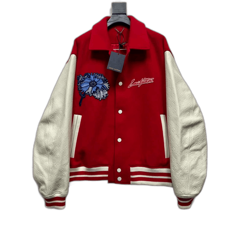 Louis Vuitton Yayoi Kusama Red Baseball Jacket-2506