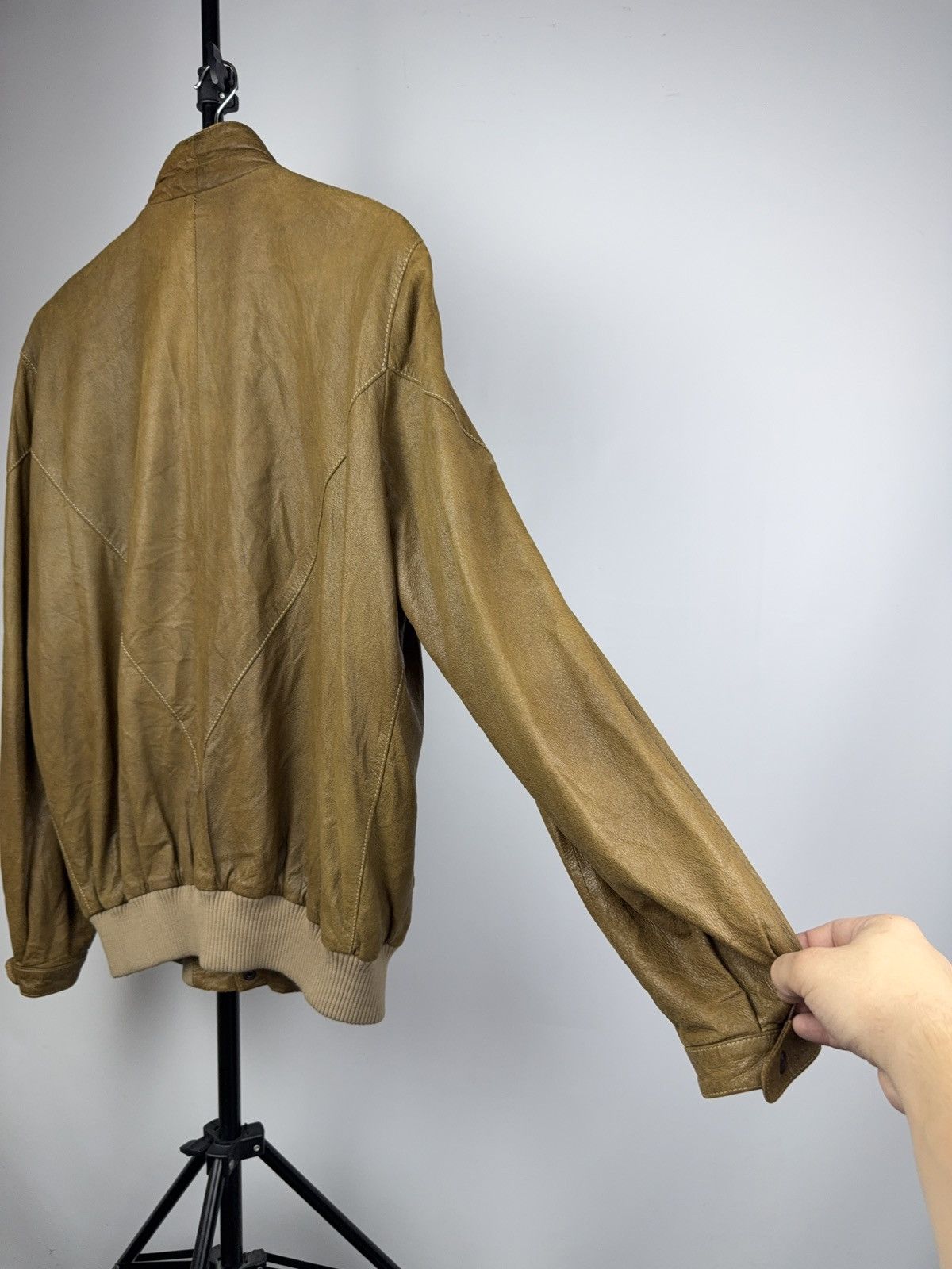 Japanese Brand Vintage 90s Retro Rock Punk Opium The King Leather jacket Size US L / EU 52-54 / 3 - 12 Thumbnail