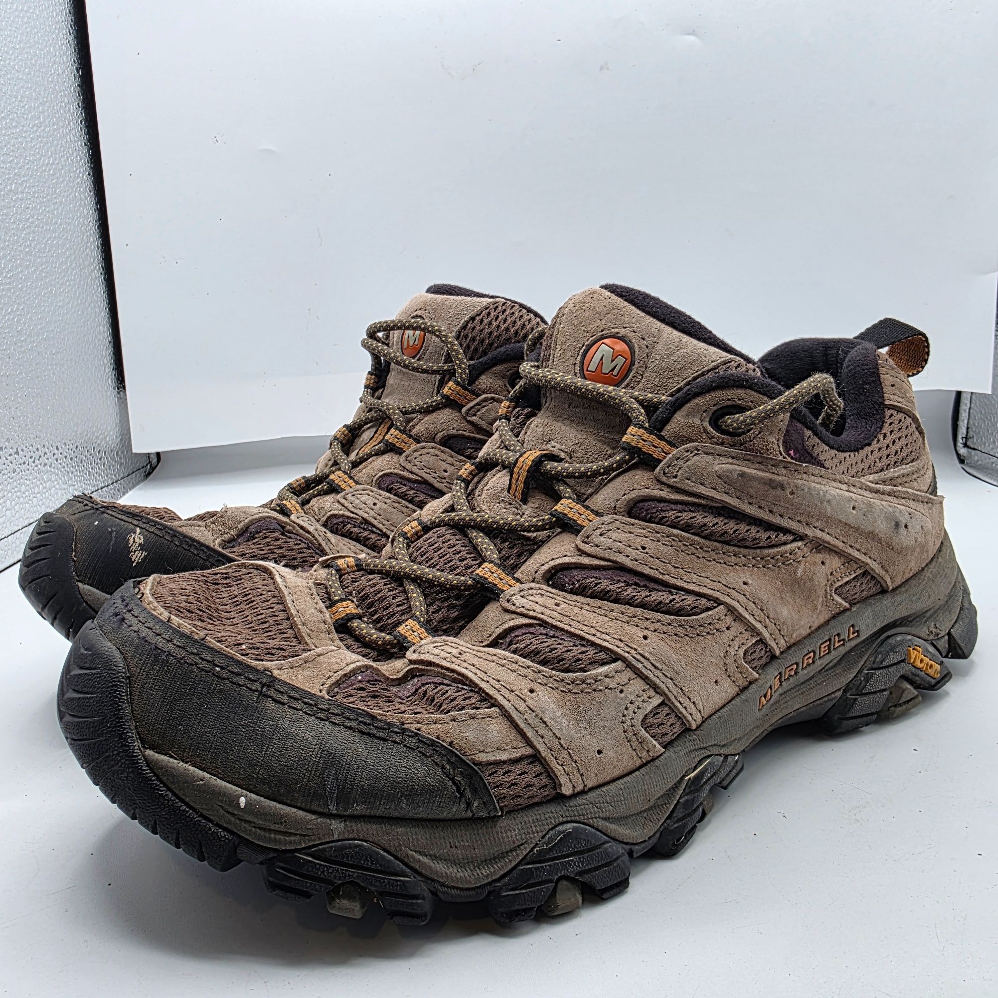 Merrell Merrell Moab 3 Mens Size 9.5 Brown Hiking Shoes Vibram Soles Size US 9.5 / EU 42-43 - 4 Thumbnail