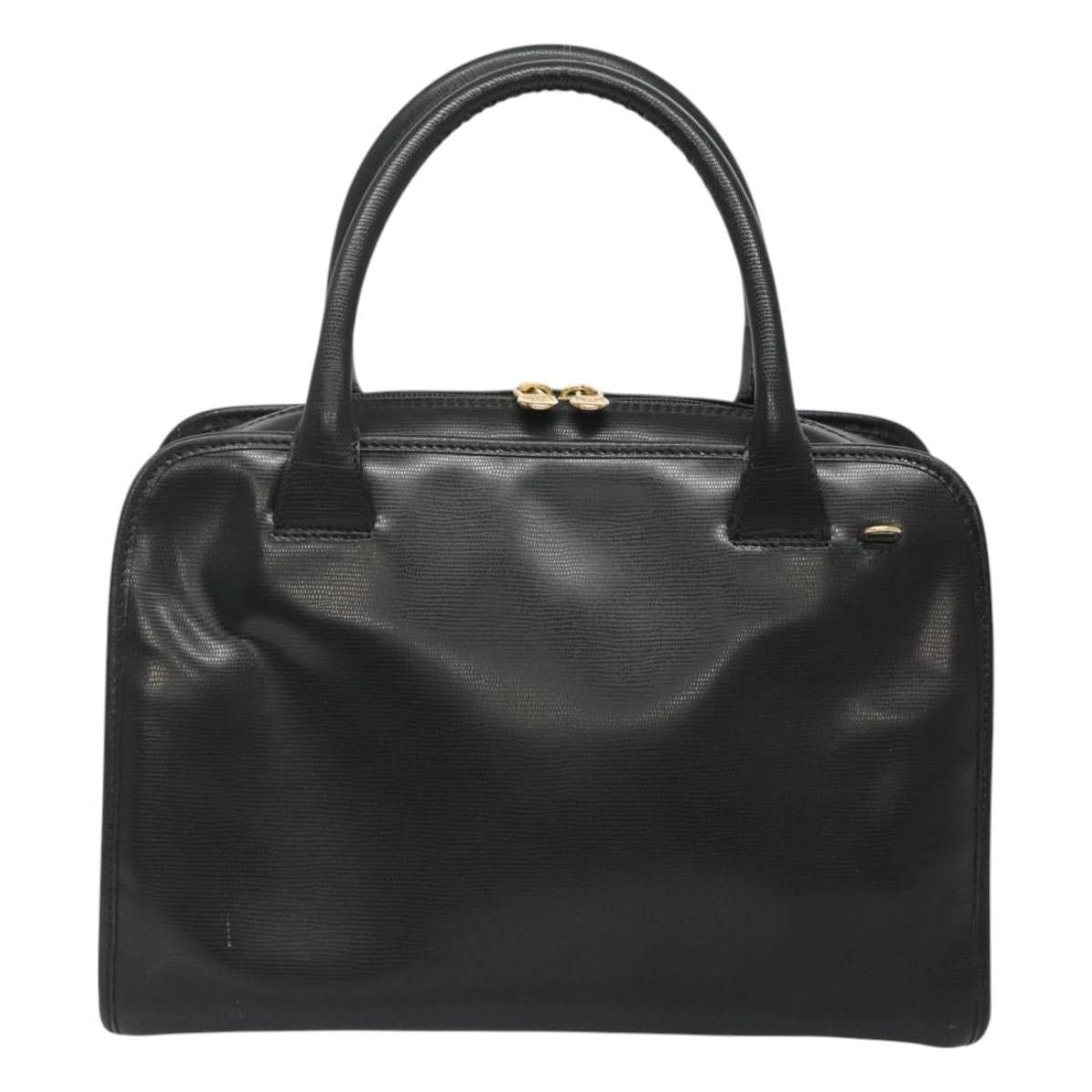 Celine CELINE Hand Bag Leather Black Gold Size ONE SIZE - 3 Thumbnail