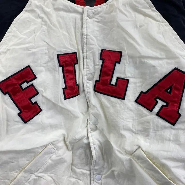 Fila Vtg 90’ FILA BIELLA ITALIA Baseball Varsity Jacket Coat Size US L / EU 52-54 / 3 - 2 Thumbnail