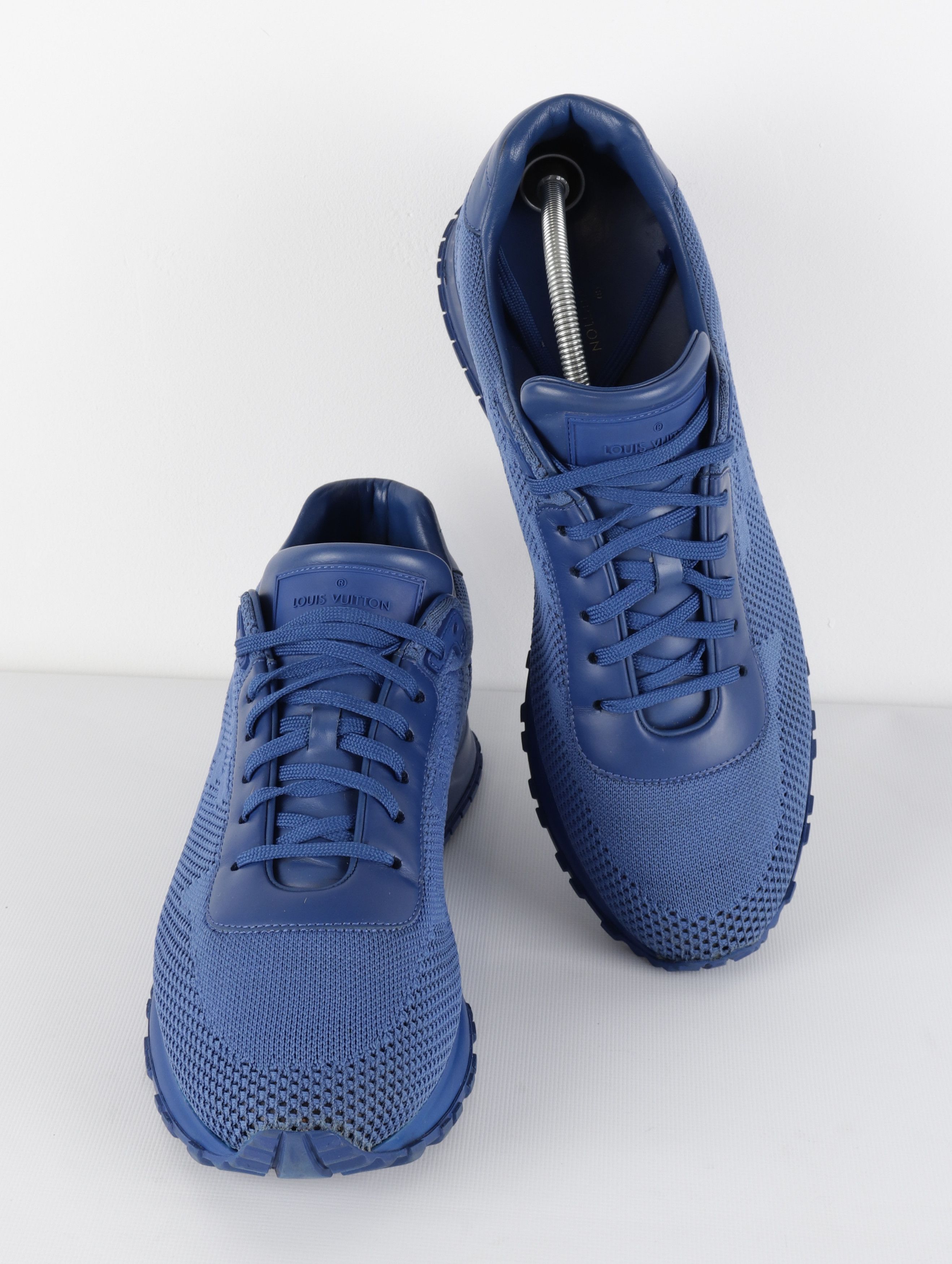 Louis Vuitton Louis Vuitton Run Away Damier Blue Mesh Sneakers Size US 10 / EU 43 - 12 Thumbnail