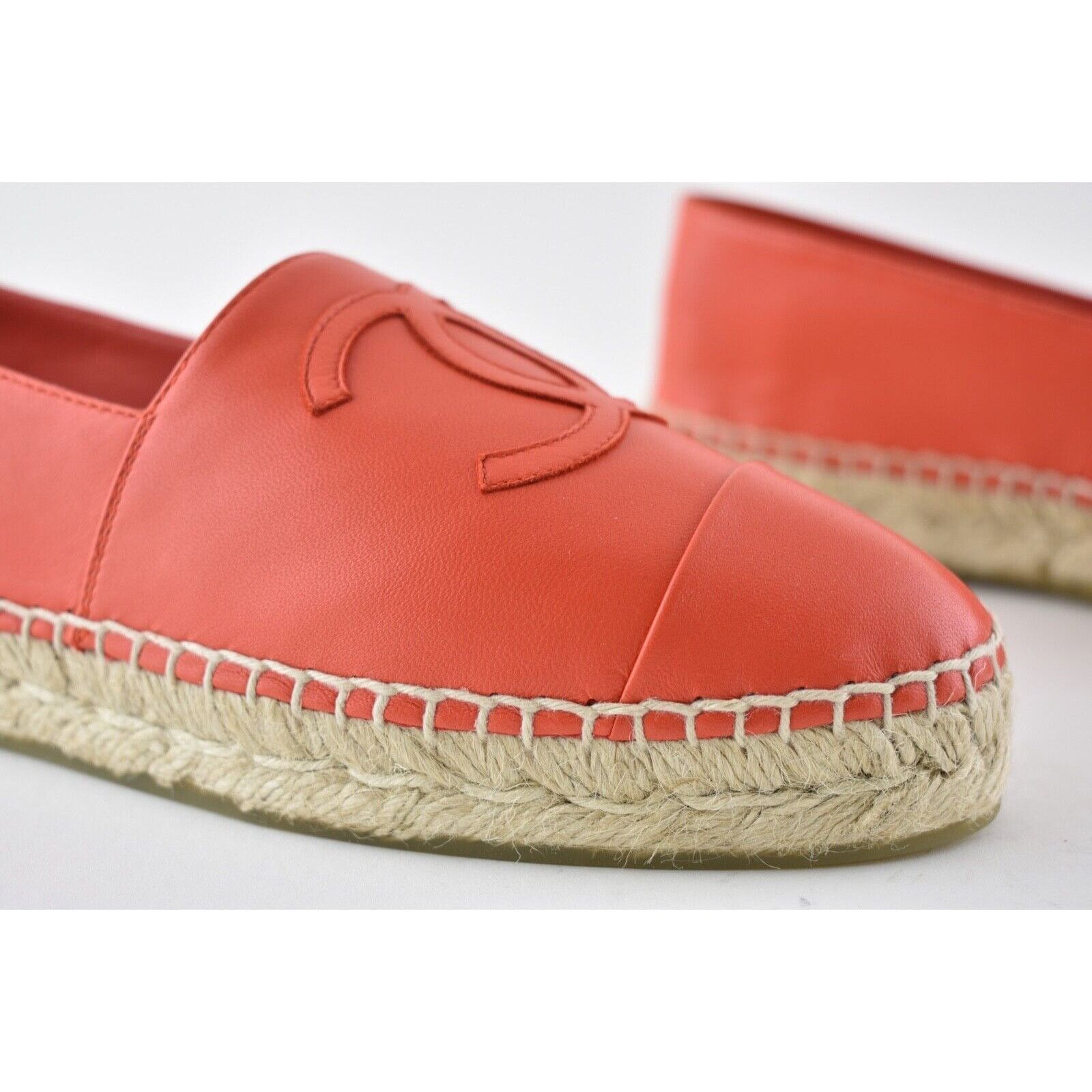 Chanel 19C Lambskin CC Logo Double Sole Espadrille Ballet Flat 35 Size US 5 / IT 35 - 4 Thumbnail