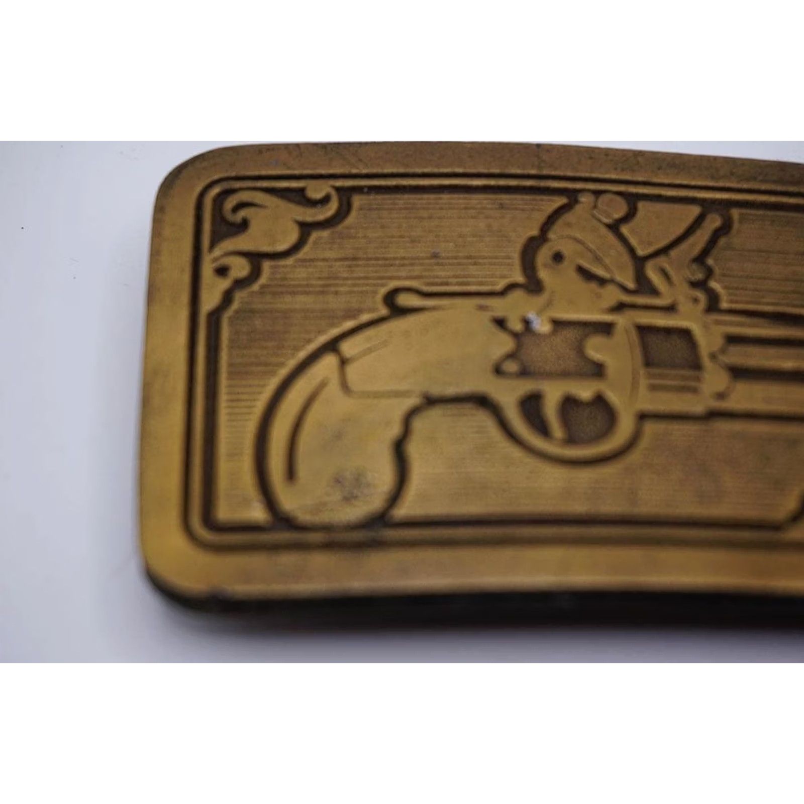 Vintage VINTAGE Brass Pistol Westinghouse Credit Corporation Metal Belt Buckle Size ONE SIZE - 2 Thumbnail