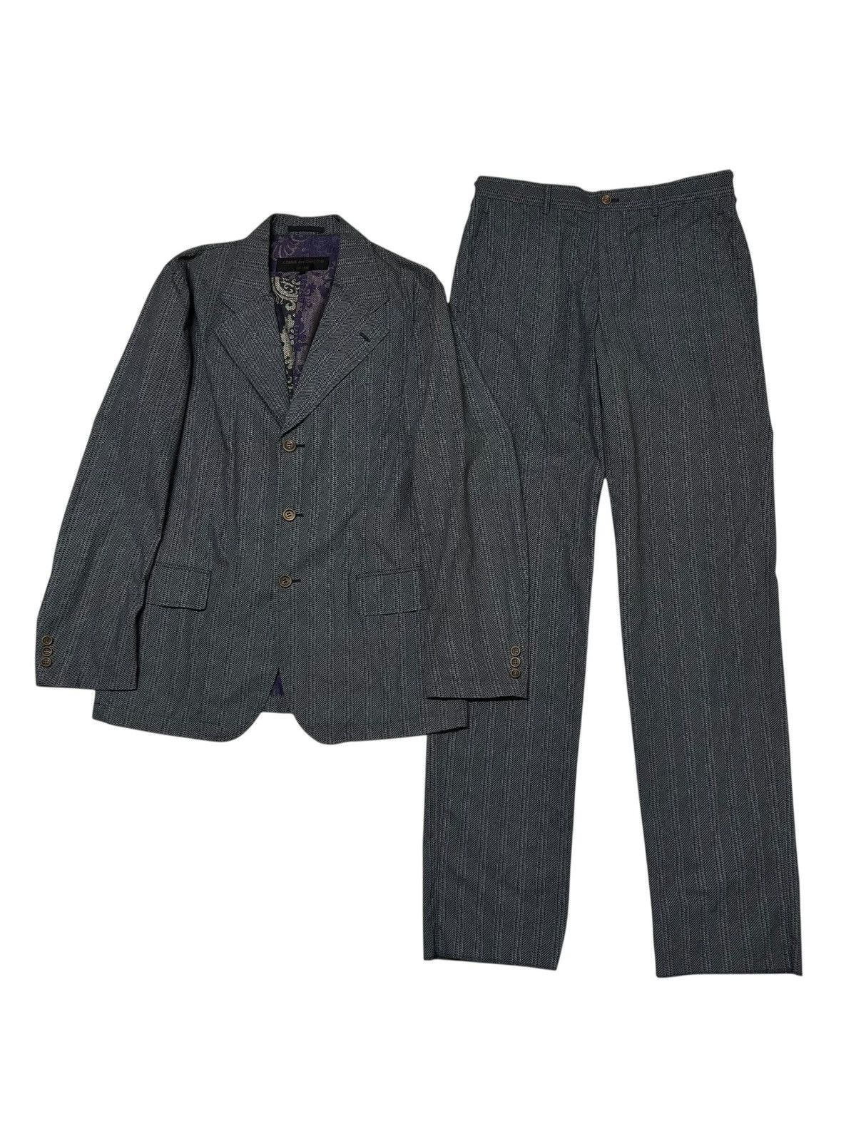 Comme des Garcons Homme 647 2003s 00s Comme Des Garcons Homme suit set up men Size 42R - 1 Thumbnail