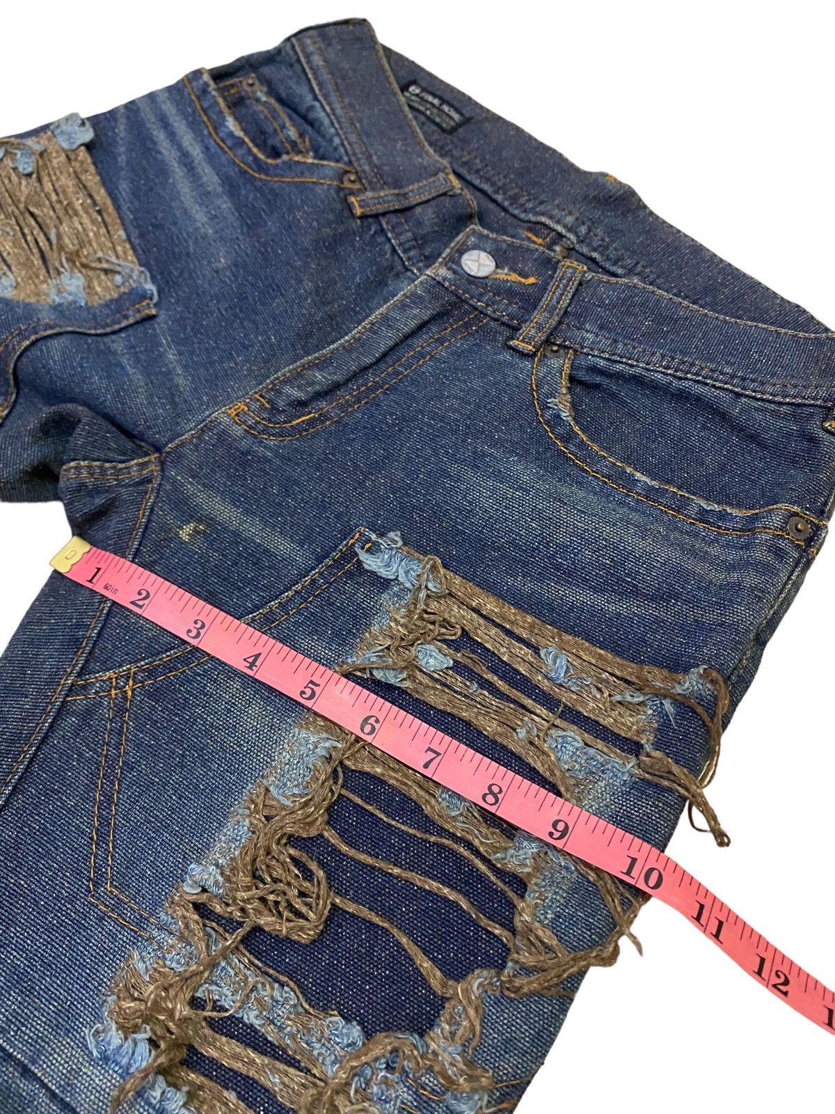 Final Home 💥Archive Issey Miyake Final Home Distressed Denim Size US 31 - 5 Thumbnail