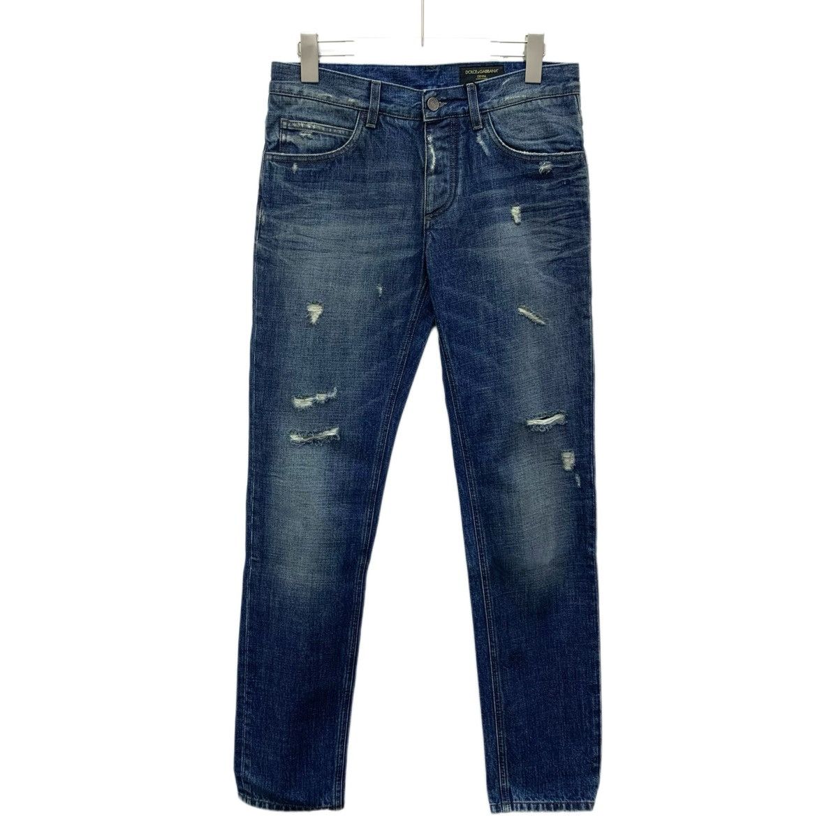 Dolce & Gabbana Dolce Gabbana Washed Distressed Cotton Denim Pants K26WX Size US 30 / EU 46 - 1 Thumbnail