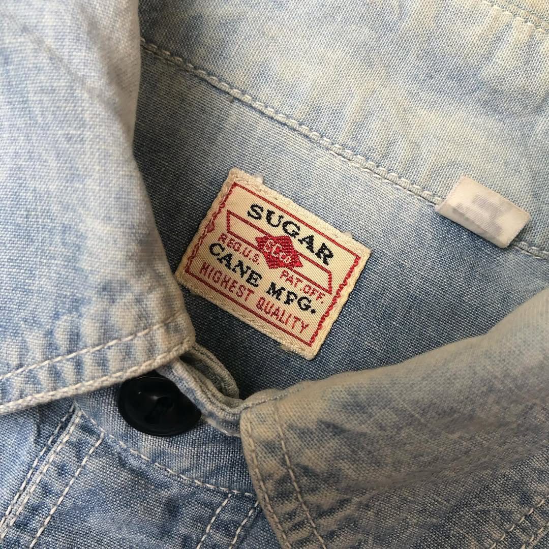 Japanese Brand × Sugar Cane × Toyo Enterprises Vintage sugarcane faded chambray workshirt Size US S / EU 44-46 / 1 - 11 Thumbnail