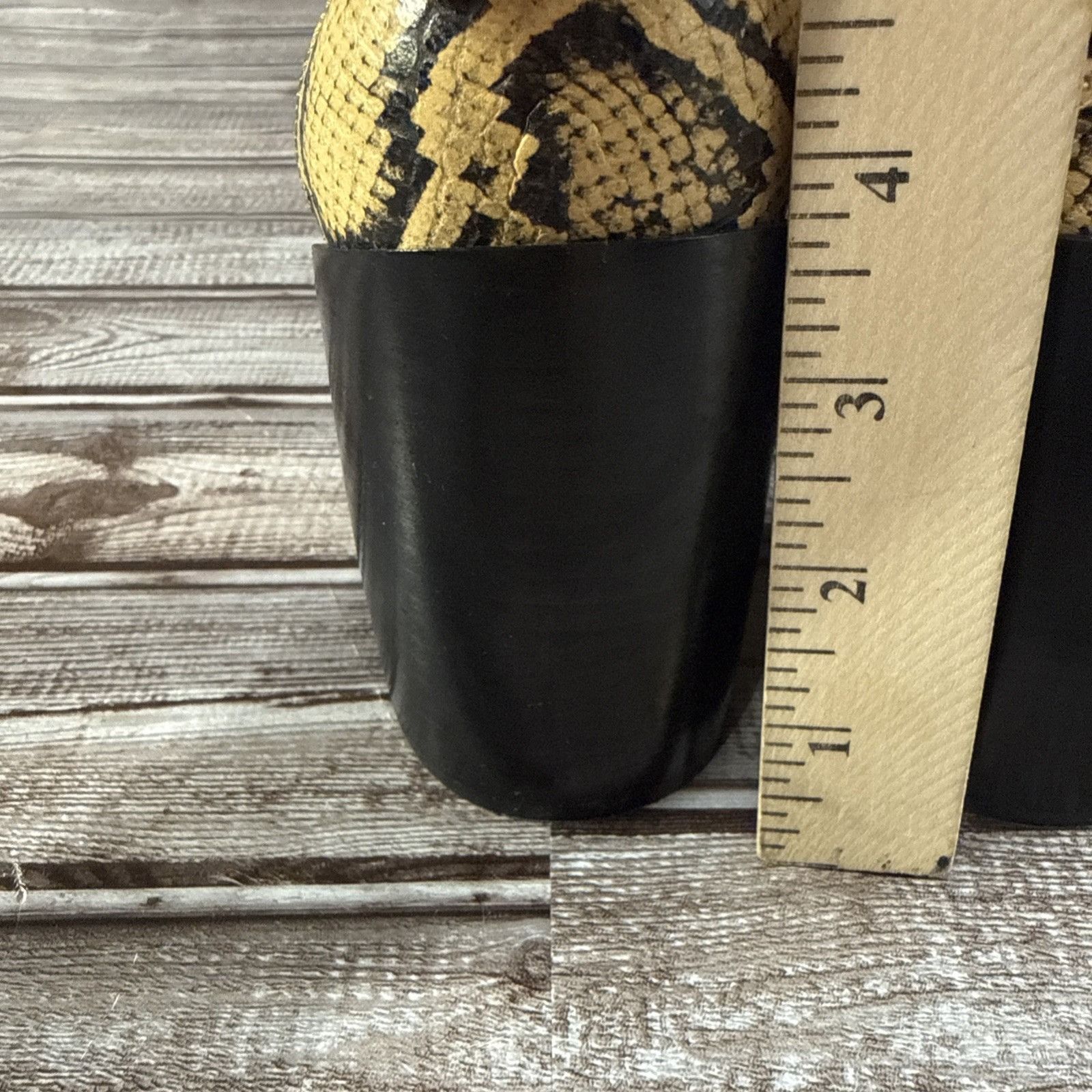 Chloe Chloe Python Pattern Leather Loafer Heel Sz EU 39.5 US 9.5 B Size US 9.5 / IT 39.5 - 5 Thumbnail
