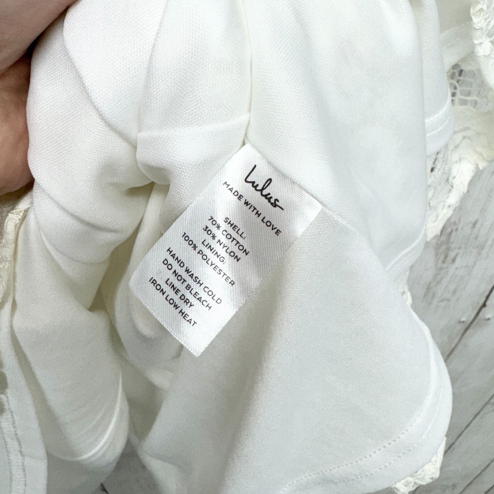 Other LULUS M Easy Love White Lace Skater Adjustable Strap NEW Size M / US 6-8 / IT 42-44 - 4 Thumbnail