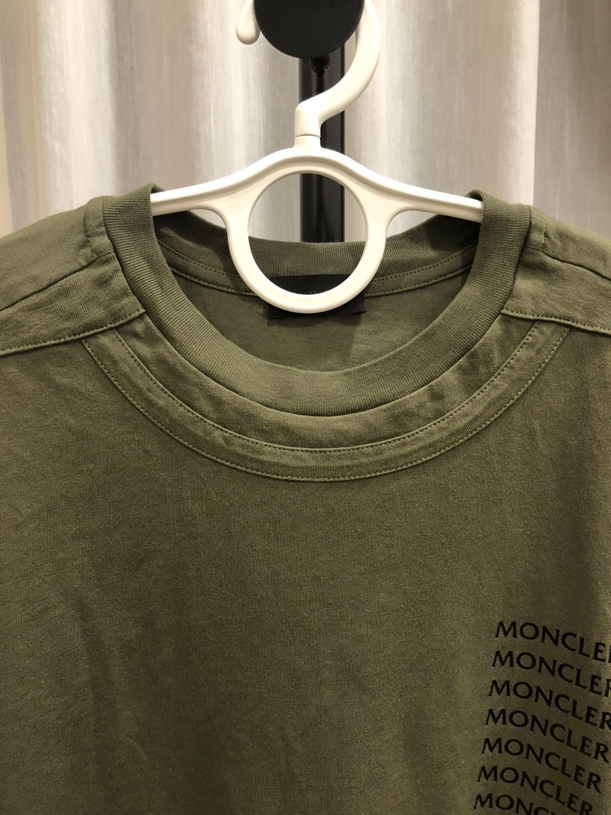 Moncler Monclear Logo Print Cotton Sweatshirt Green Size US M / EU 48-50 / 2 - 5 Thumbnail