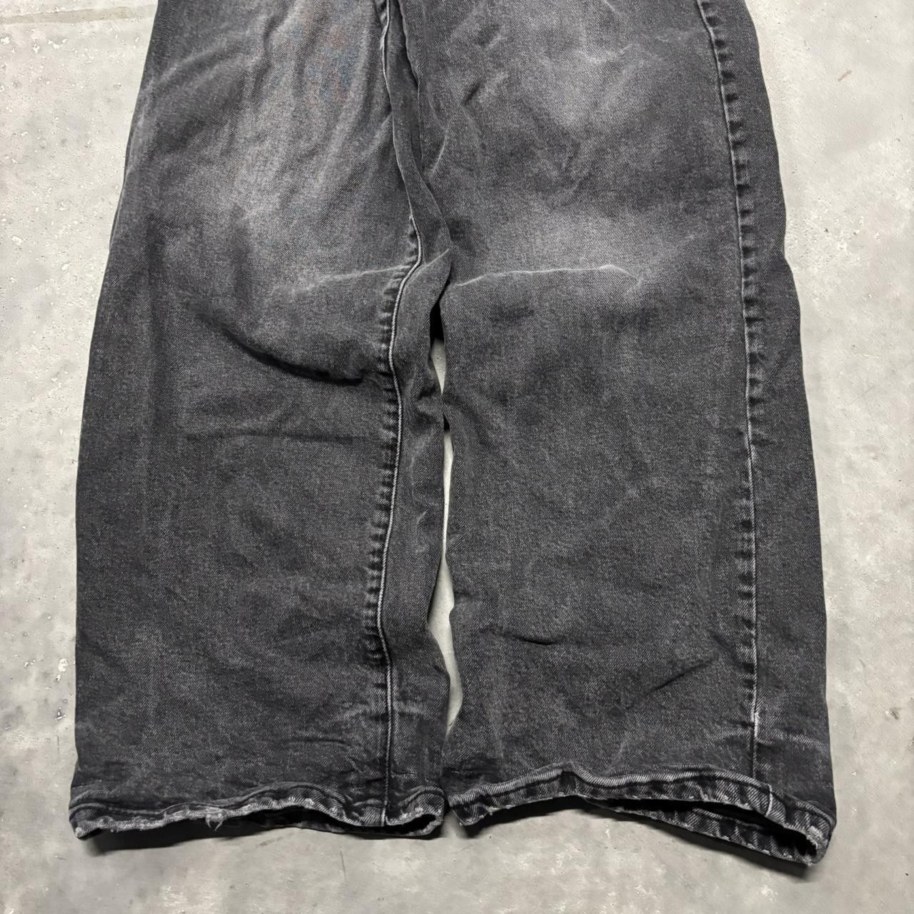 Japanese Brand × Vintage Crazy Vintage Y2K/2000s Grunge Faded Black Denim Jeans! Size US 30 / EU 46 - 6 Thumbnail