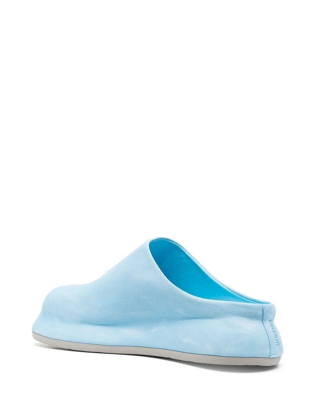 Jacquemus o1mle1025 Unisex Les Mules Bricciola in Light Blue Size US 5.5 / EU 38 - 3 Thumbnail