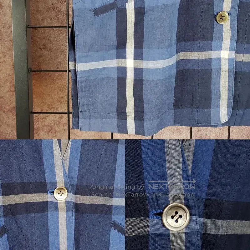 Other Dior Blue Cotton Plaid Long Sleeve Cardigan . Size US S / EU 44-46 / 1 - 5 Thumbnail