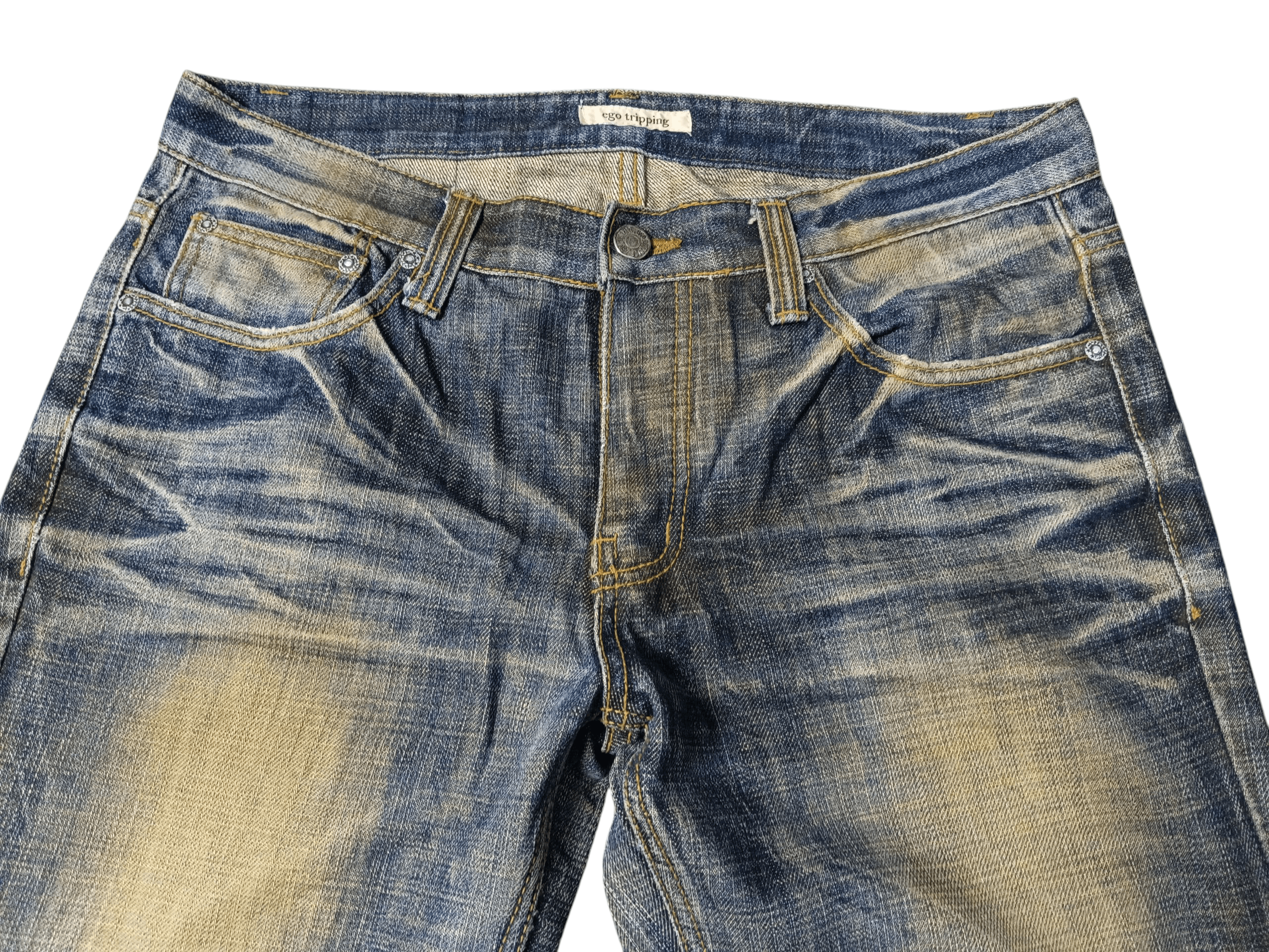Ego Tripping Low Rise Straight Denim Vintage Look Size US 32 / EU 48 - 4 Thumbnail