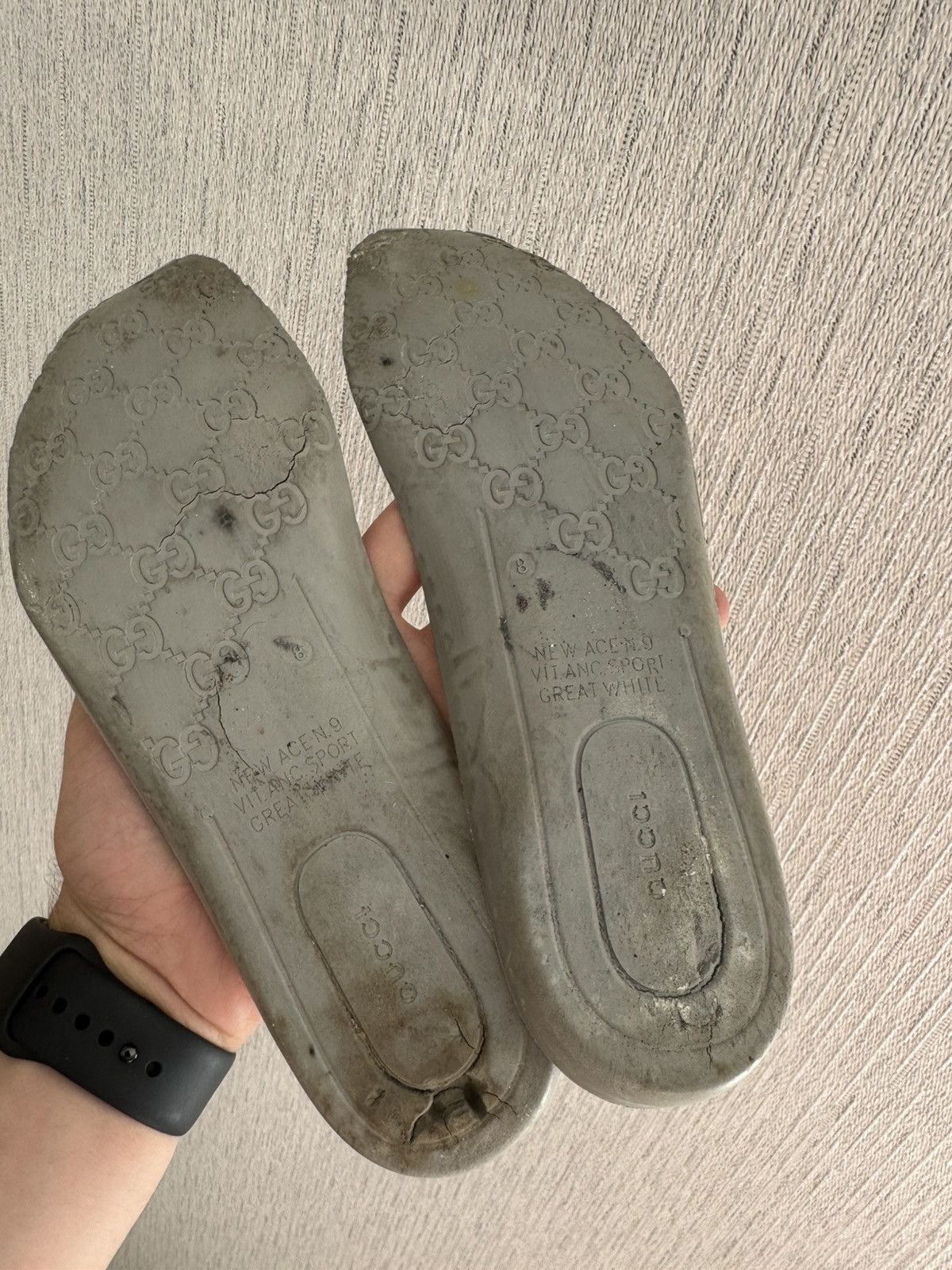 Gucci × Vintage Gucci Ace Low Top Sneakers Size US 9 / EU 42 - 8 Thumbnail