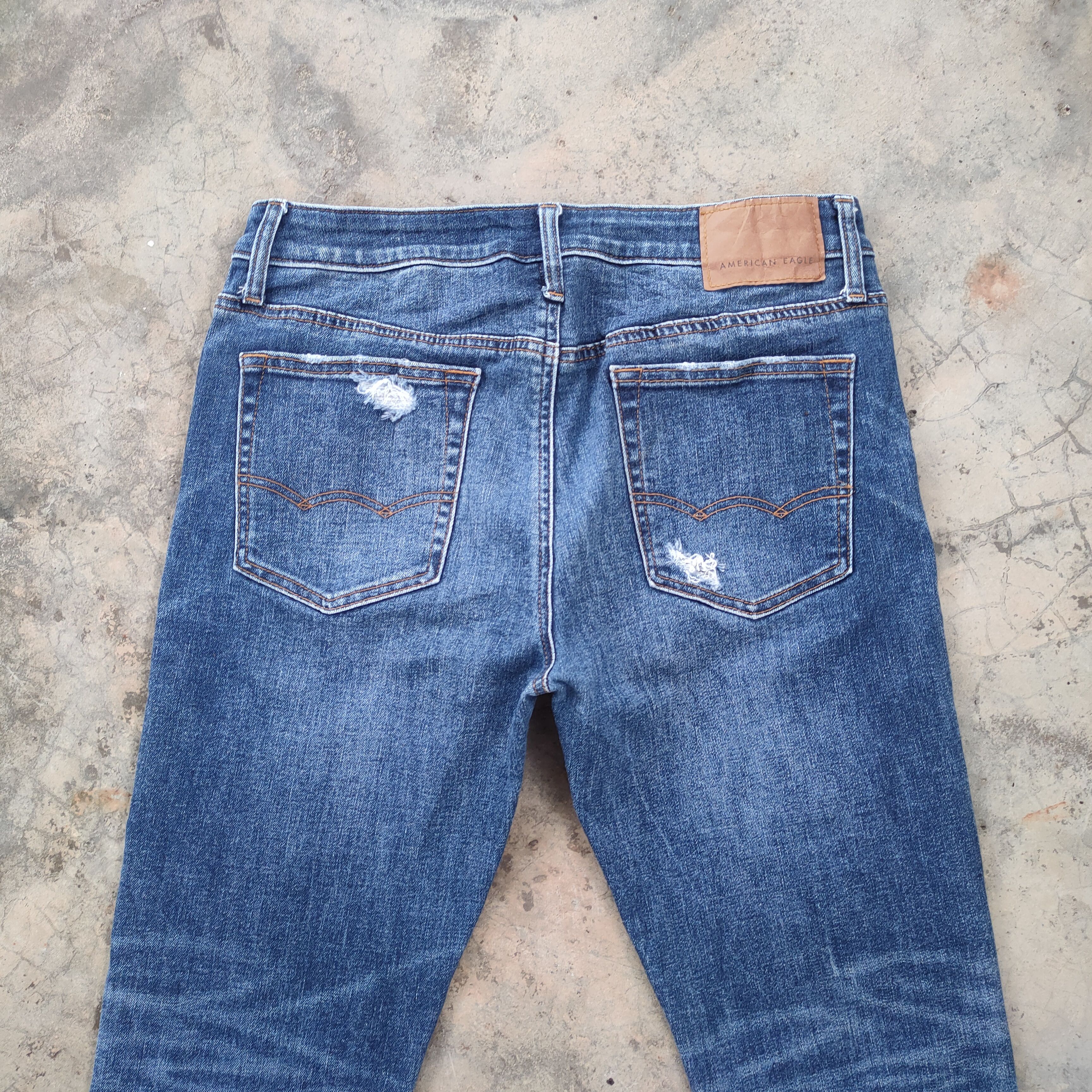 Japanese Brand × Jean × Vintage W32 VINTAGE JAPANESE SKINNY FADED DISTRESSED JEANS PANTS Size US 32 / EU 48 - 9 Thumbnail