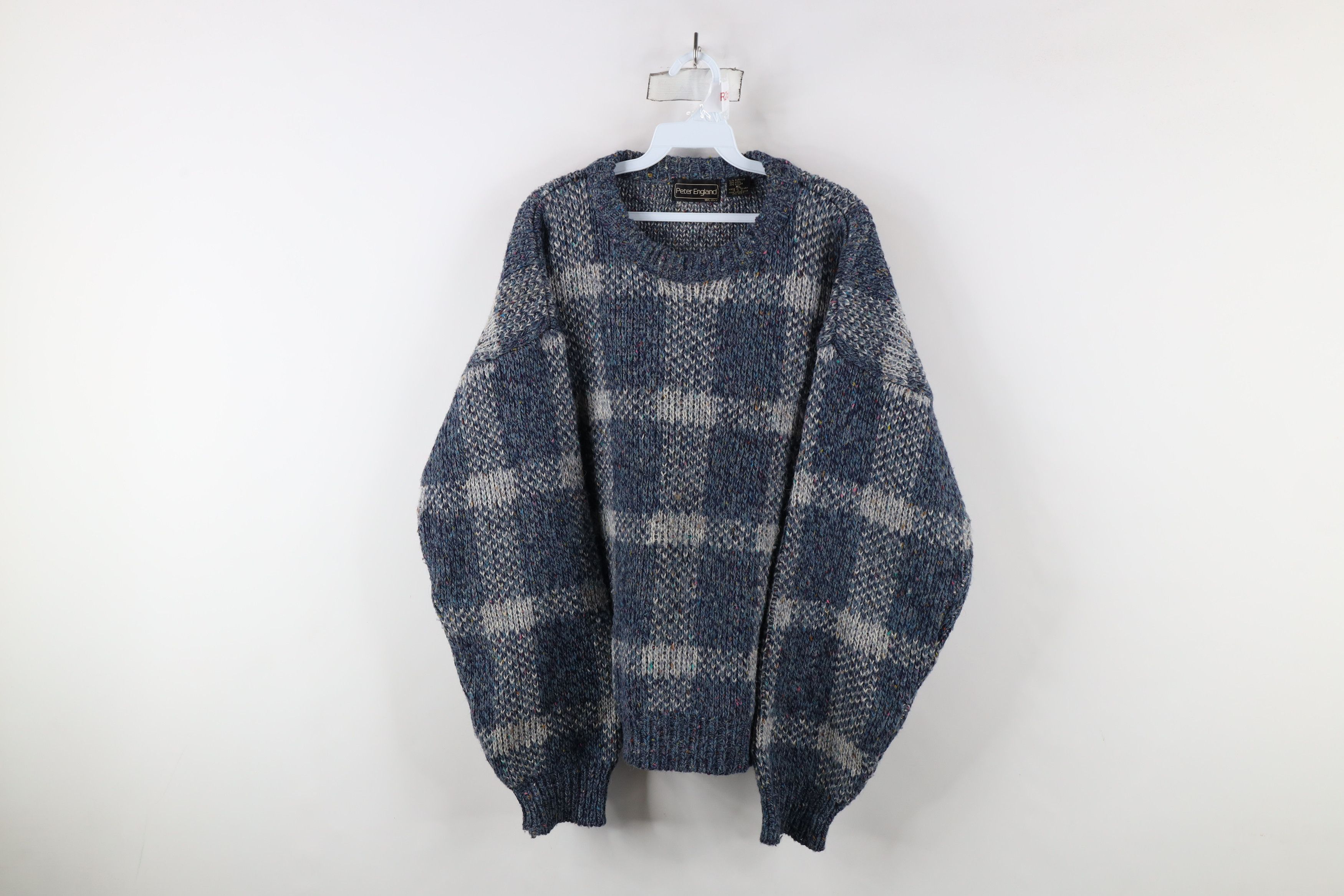 Vintage Vintage 90s Streetwear Wool Blend Knit Rainbow Fleck Sweater Size US XL / EU 56 / 4 - 1 Thumbnail