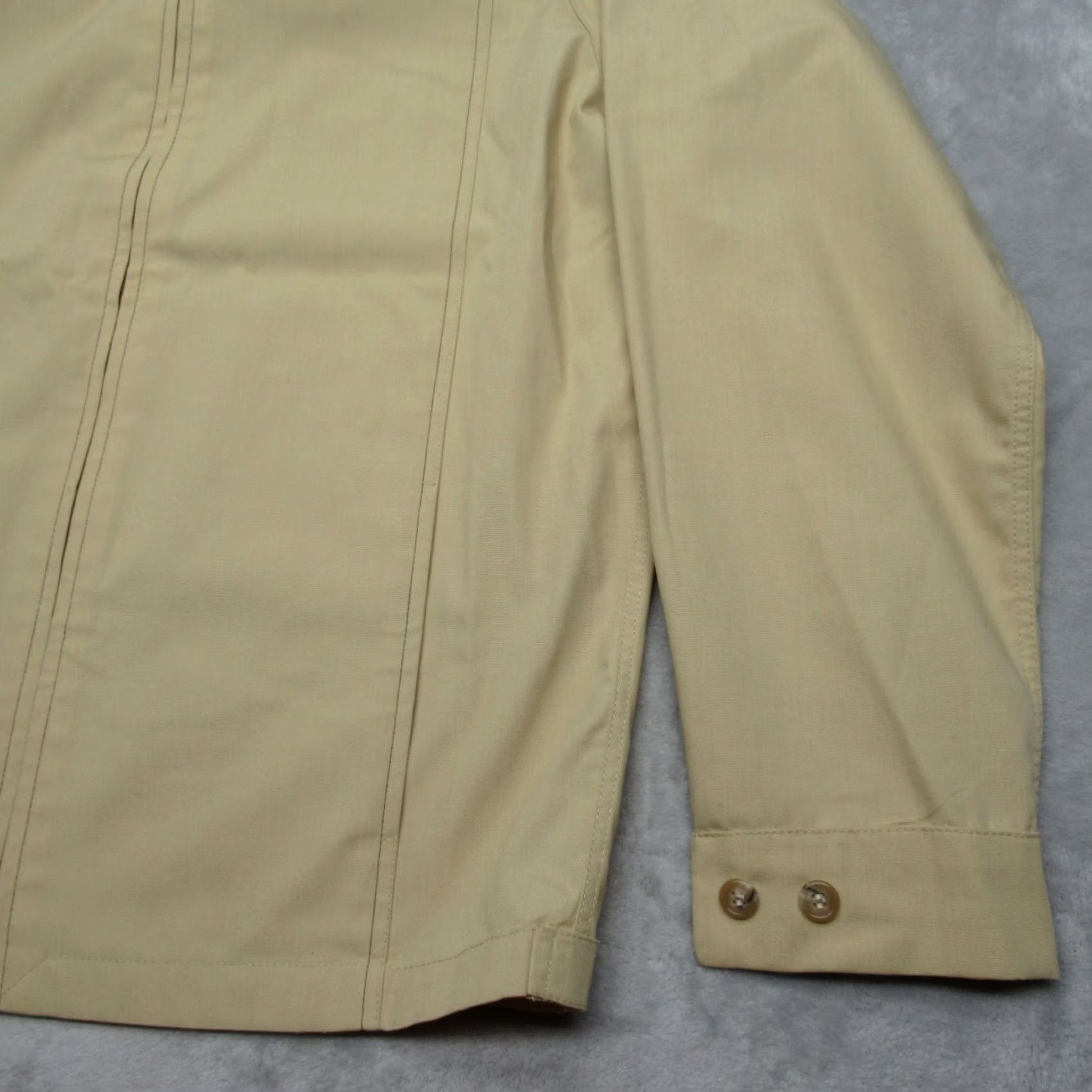 London Fog VINTAGE London Fog Jacket Mens 38R Tan Pockets Collared Adjustable Waist Tab Full Zip Size US XXS / EU 40 - 7 Thumbnail