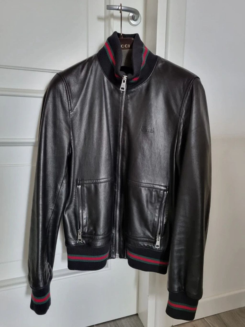 Gucci Black Gucci leather jacket Size US M / EU 48-50 / 2 - 1 Thumbnail