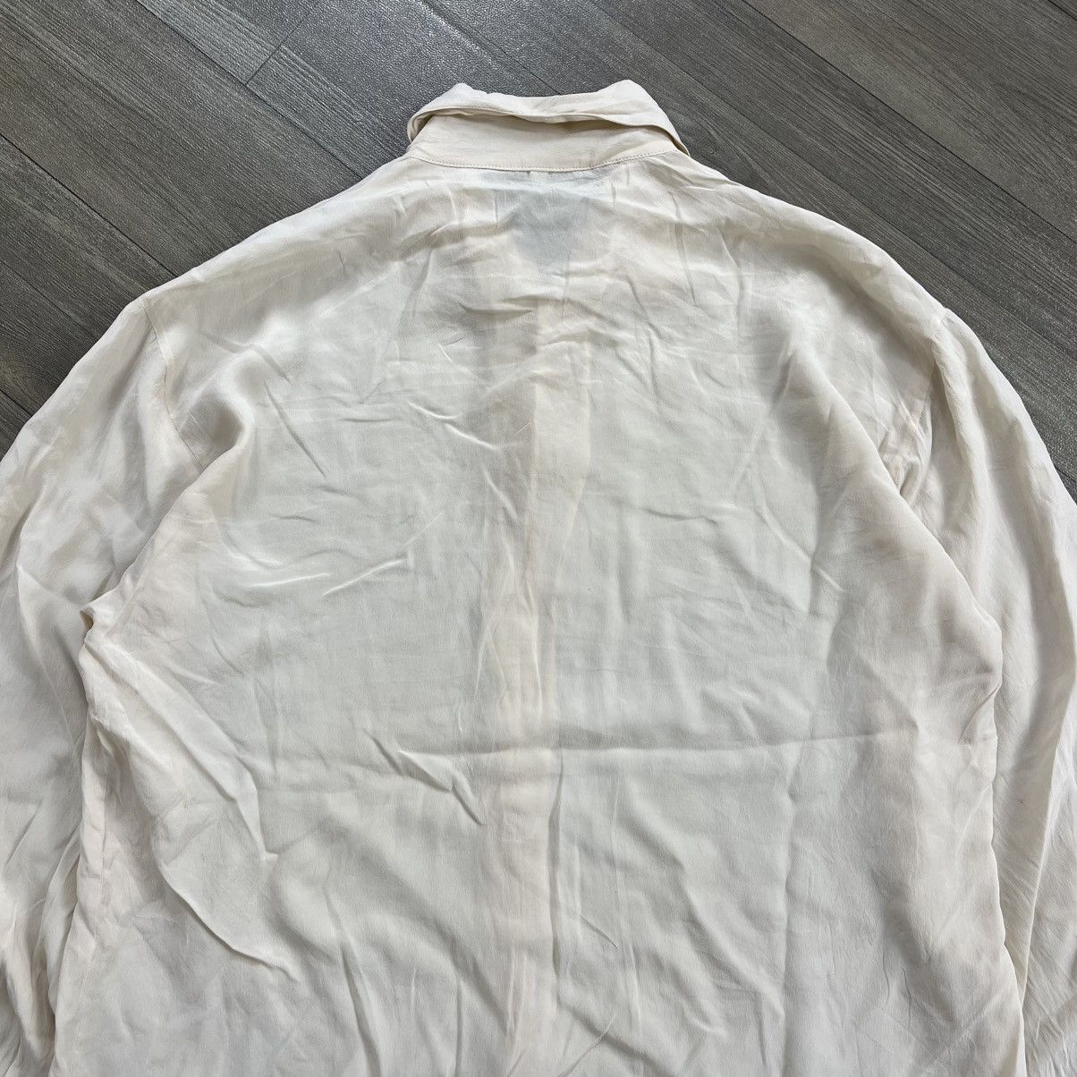 Burberry 1990s Vintage Burberrys Paris Italy Silk Shirt Luxury Size US M / EU 48-50 / 2 - 11 Thumbnail