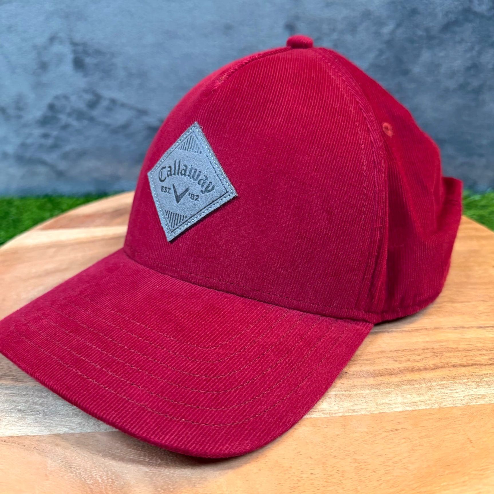 Callaway Callaway Red Corduroy Snapback Hat Adjustable Men Adult Baseball Cap Size ONE SIZE - 2 Thumbnail