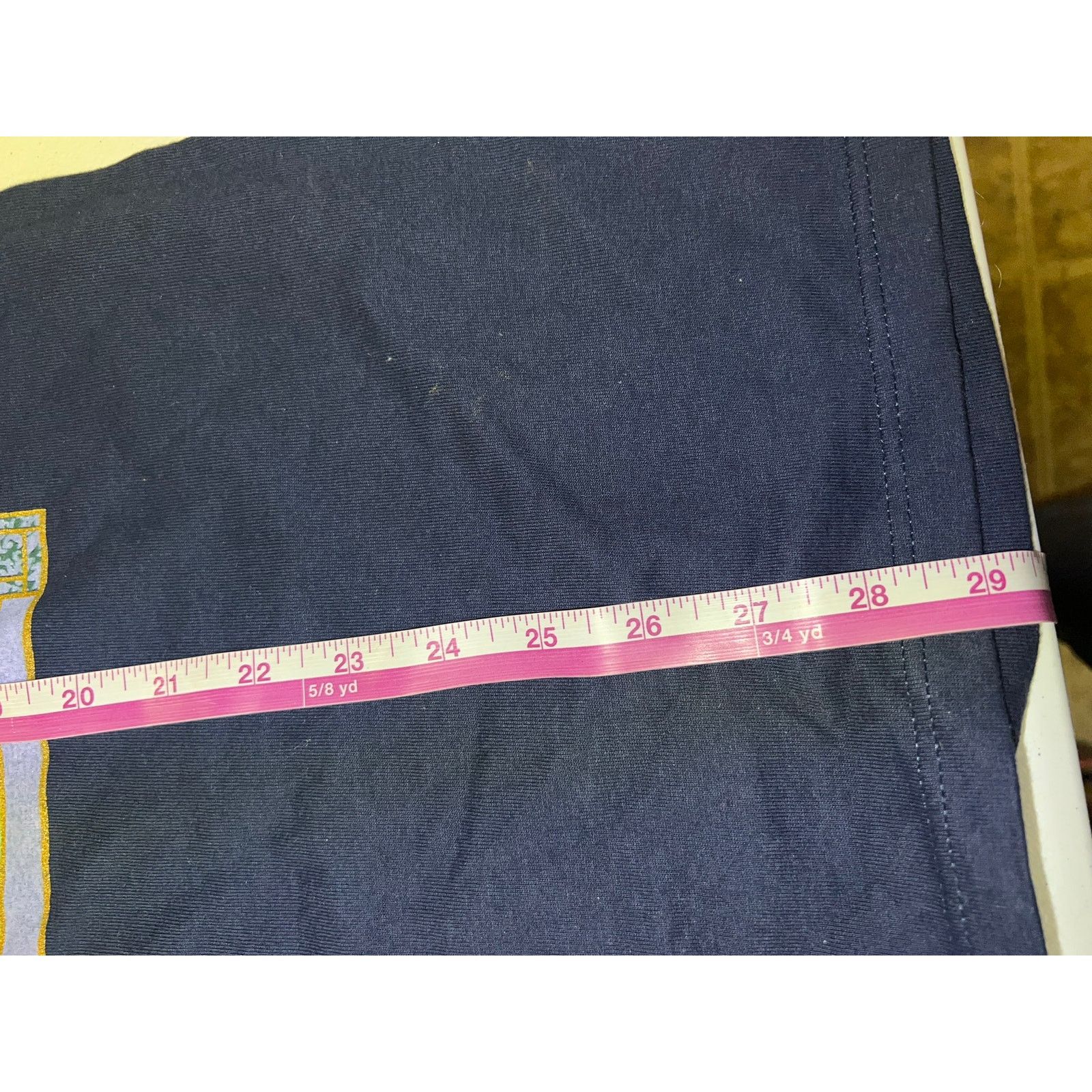 Jerzees Vintage Lancaster Shirt PA Pennsylvania Blue Quilt Tee VTG Size US M / EU 48-50 / 2 - 8 Thumbnail