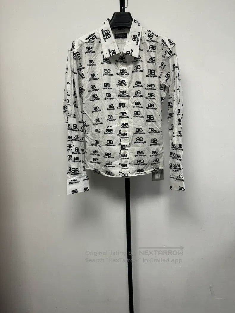 Balenciaga Balenciaga All-Over Printed Single-Breasted Long Sleeve Size XS / US 0-2 / IT 36-38 - 1 Thumbnail