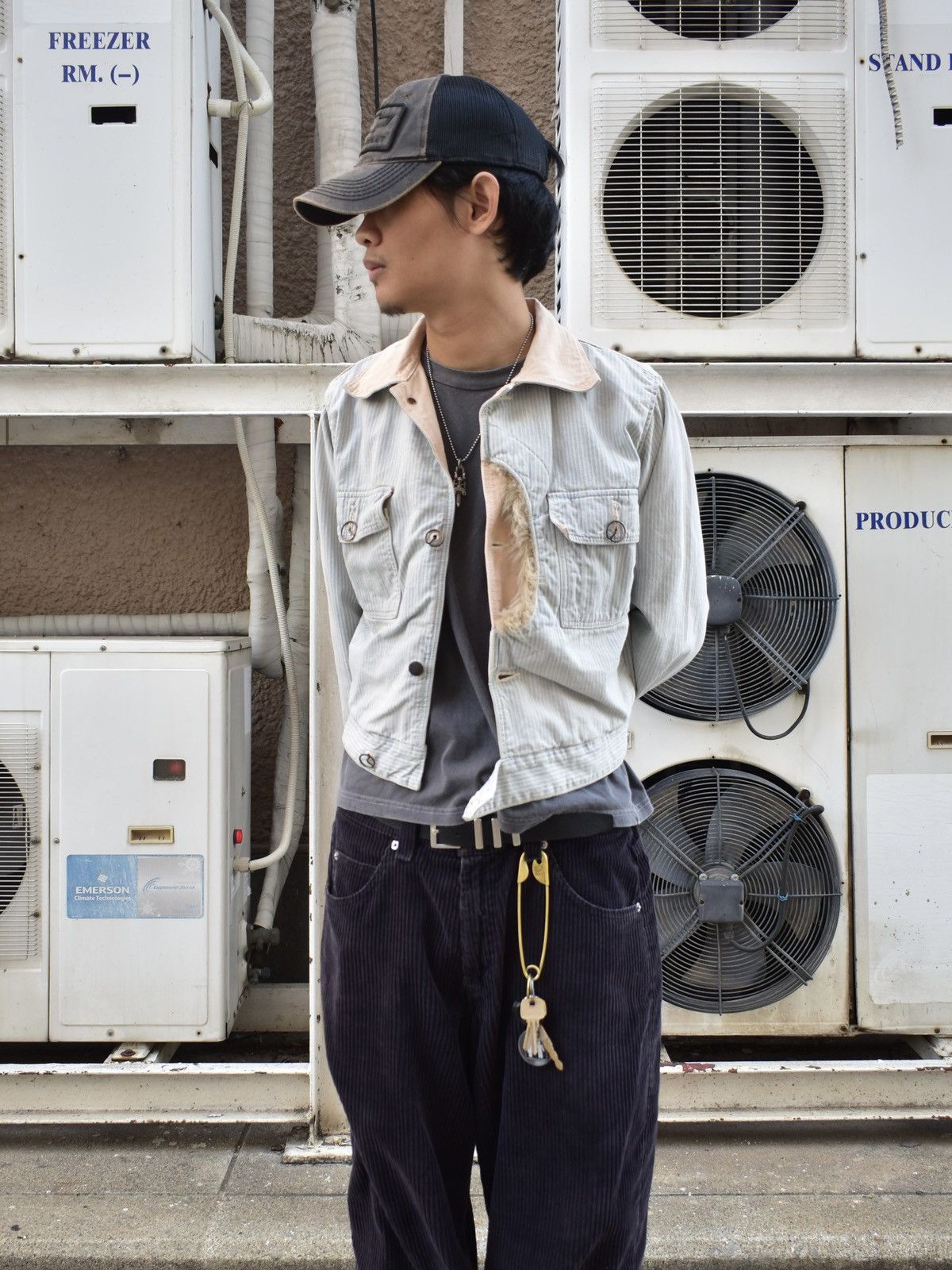 Kapital × Kapital Kountry × Vintage Vintage Old Kapital Military Striped Denim Jacket Size US S / EU 44-46 / 1 - 8 Thumbnail