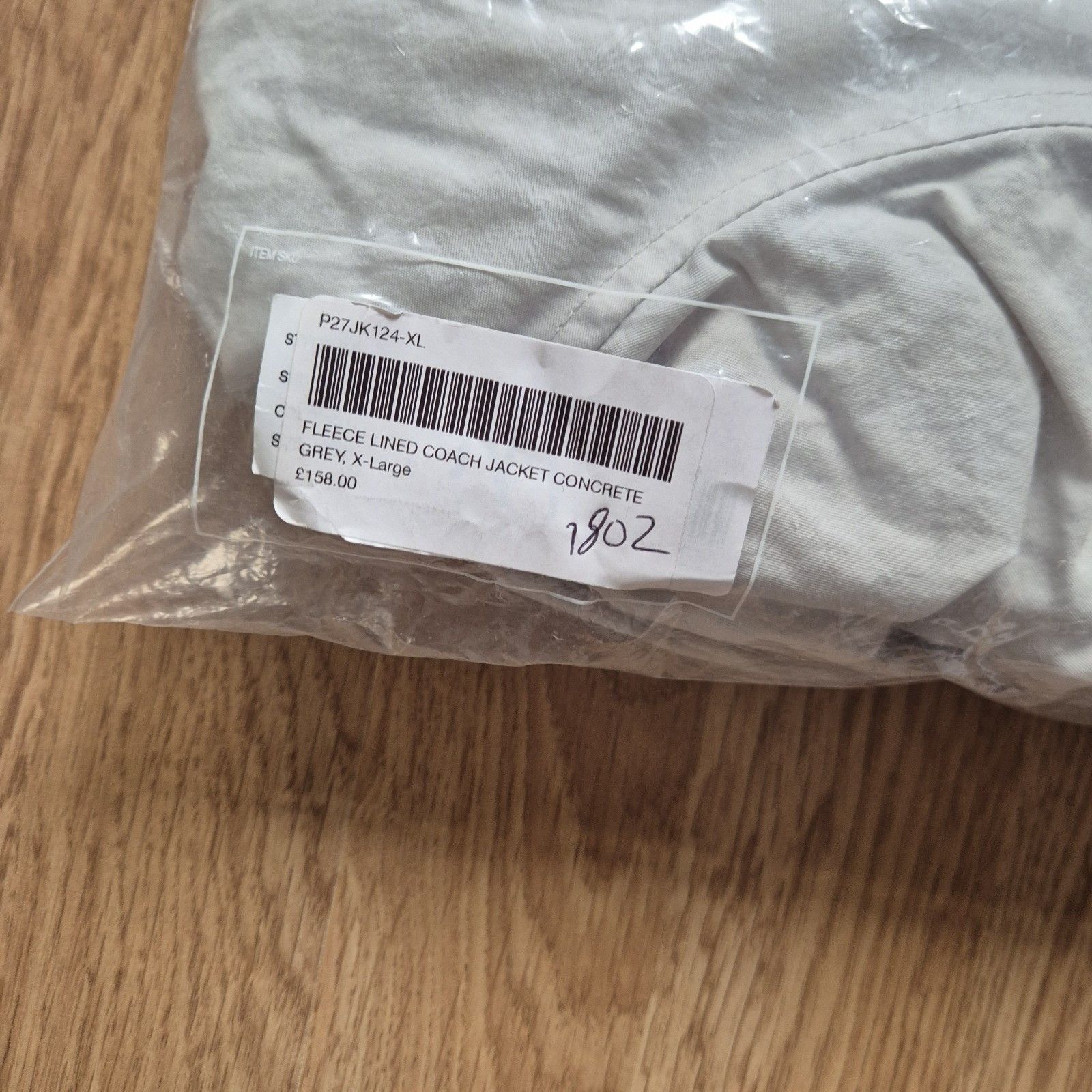 Palace Palace Fleece Lined Coach Jacket Concrete Grey New FW24 Size US L / EU 52-54 / 3 - 8 Thumbnail