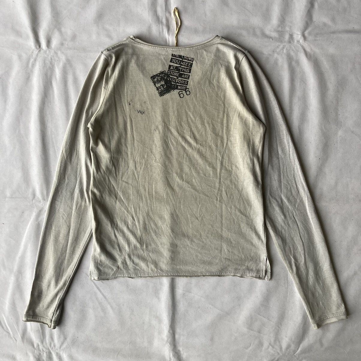 Beauty Beast × Hysteric Glamour × Japanese Brand Y2K Grunge Distressed Fun Now Abstract Long Sleeve Tees Size US M / EU 48-50 / 2 - 10 Thumbnail