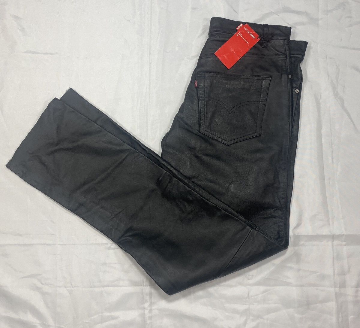 Genuine Leather × Levi's × Vintage Rare VTG Levis Lot 53 Leather Pants Limited Roswell Edition Size US 36 / EU 52 - 1 Thumbnail